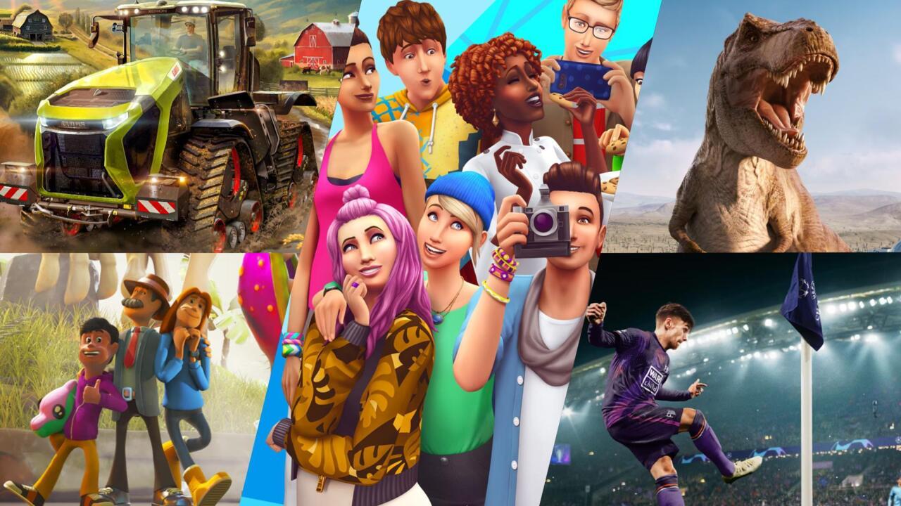 Game simulasi populer seperti The Sims, SimCity, dan Farming Simulator